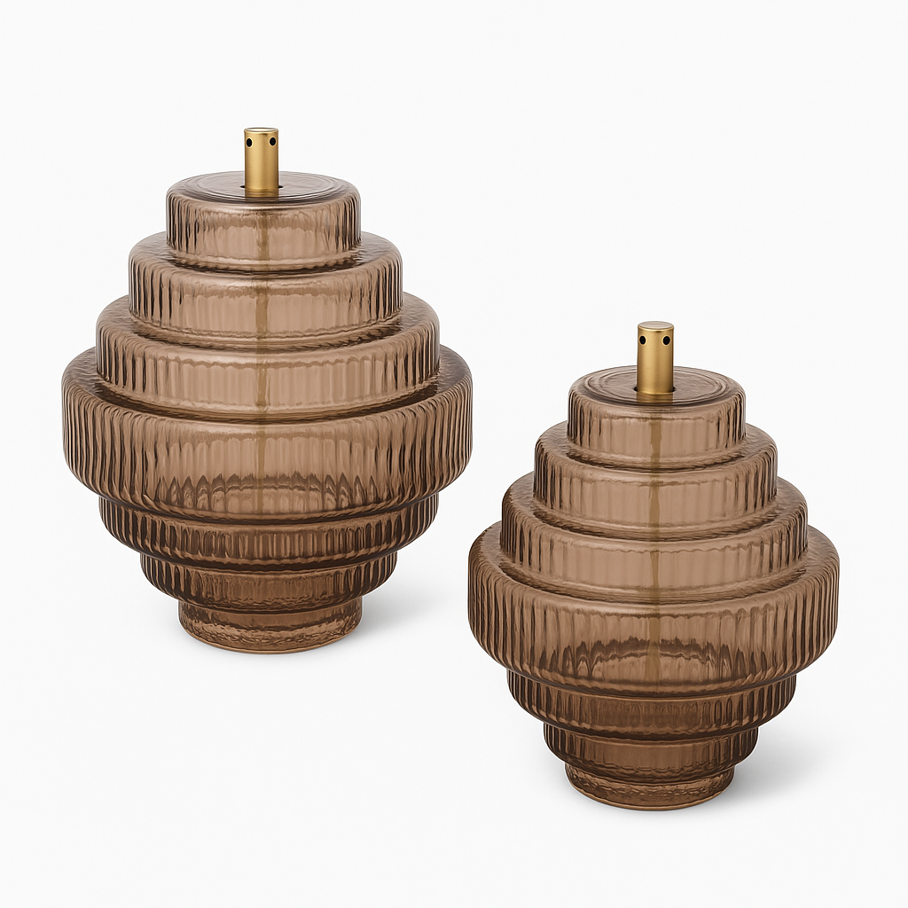 Lampe à huile TWIN Champagne | Différentes tailles