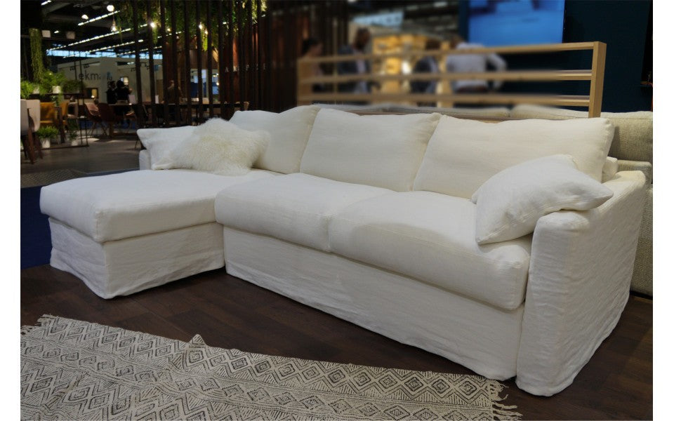 BIDART | Canapé d'angle 4 places - Convertible (Mat. 120x200cm)