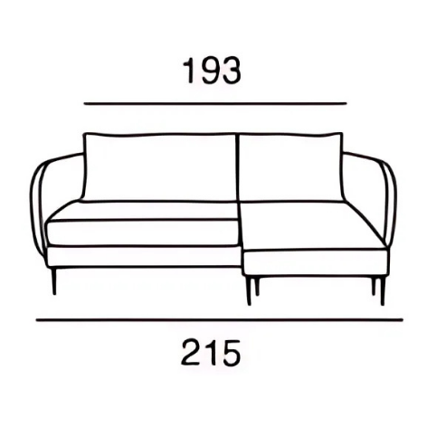 TACOMA | Canapé d'angle - 215 cm
