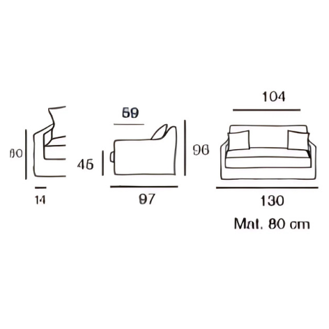 BIDART | Fauteuil XL - Convertible (Mat. 80x200 cm)