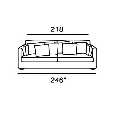 NOMAD | Canapé 6 places - 246 cm
