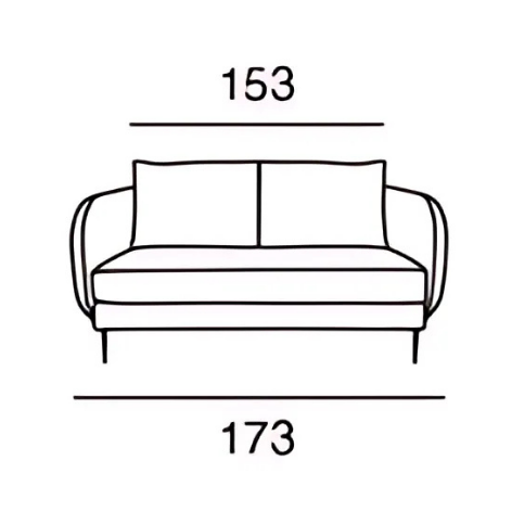 TACOMA | Canapé 3 places - 173 cm