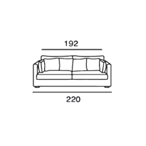 NOMAD | Canapé 5 places - 220 cm
