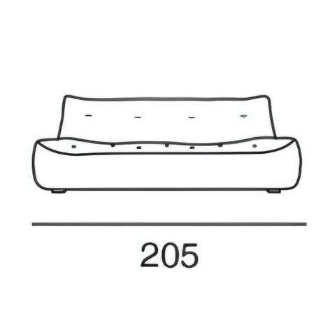 1965 | Canapé 3 places - 205 cm