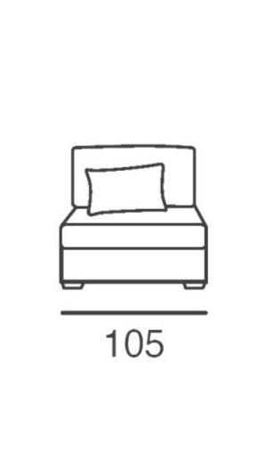 NOMAD | Chauffeuse - 105 cm