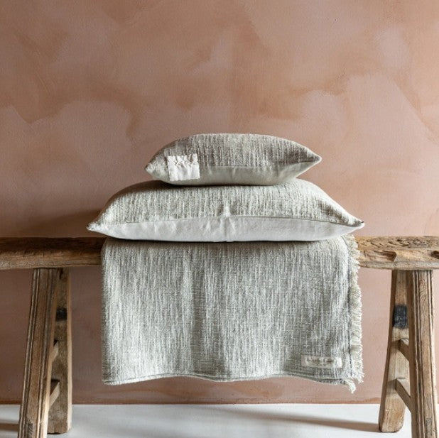 Coussin TALC Ciment | BED & PHILOSOPHY