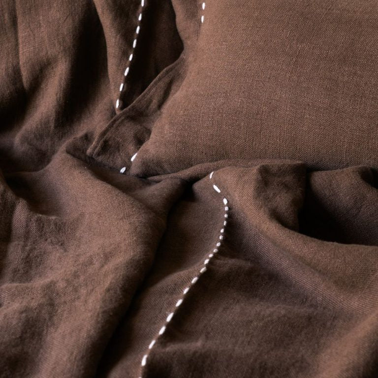 Plaid COME BACK Ebène | BED & PHILOSOPHY