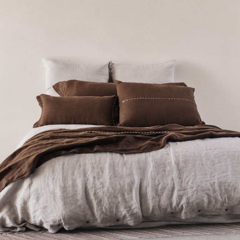 Plaid COME BACK Ebène | BED & PHILOSOPHY
