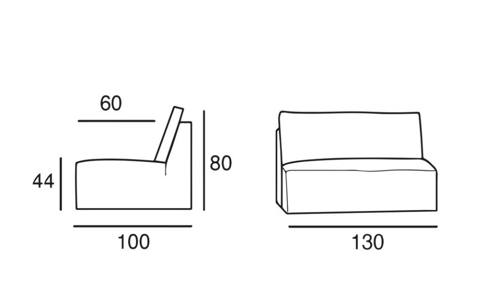 ARLES | Chauffeuse double - 130 cm
