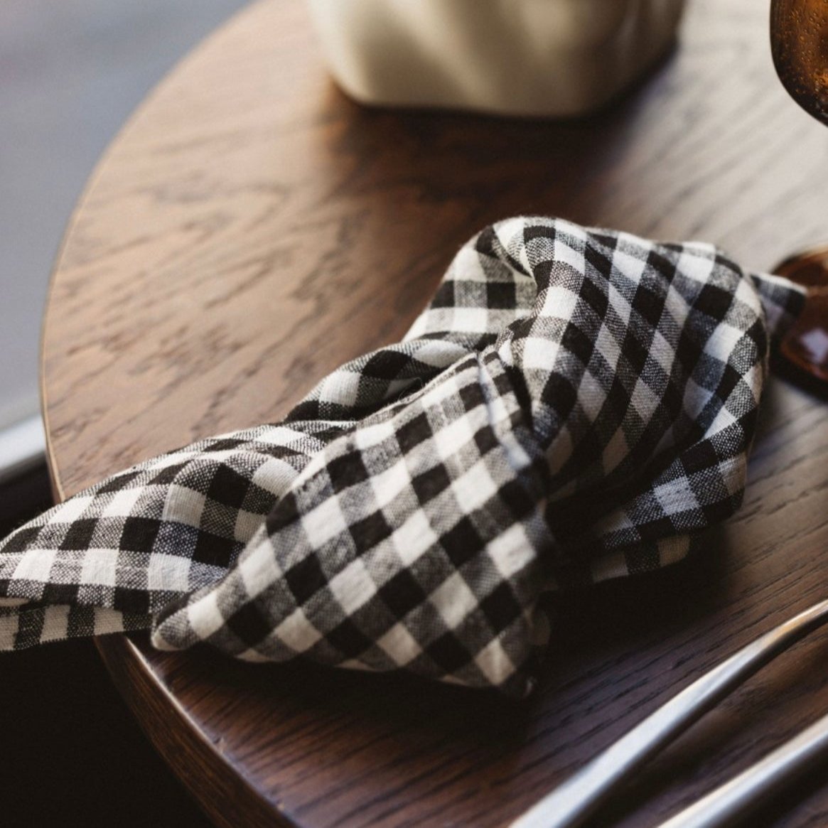 Serviette | Vichy black