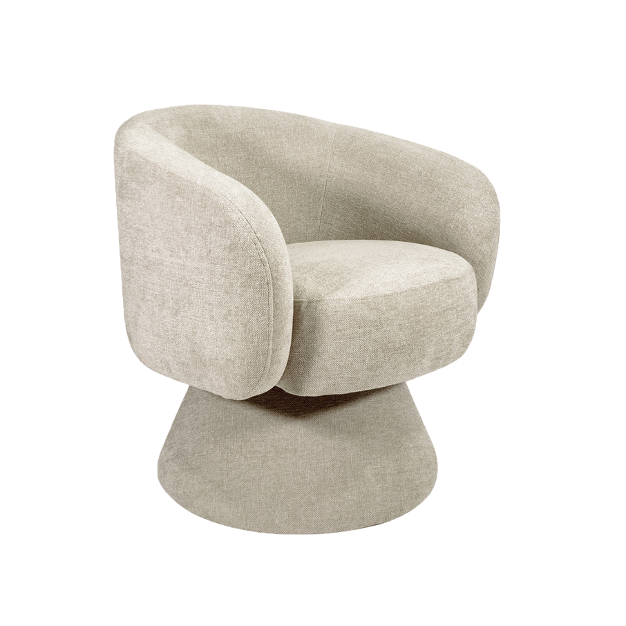 Fauteuil pivotant MANON Beige