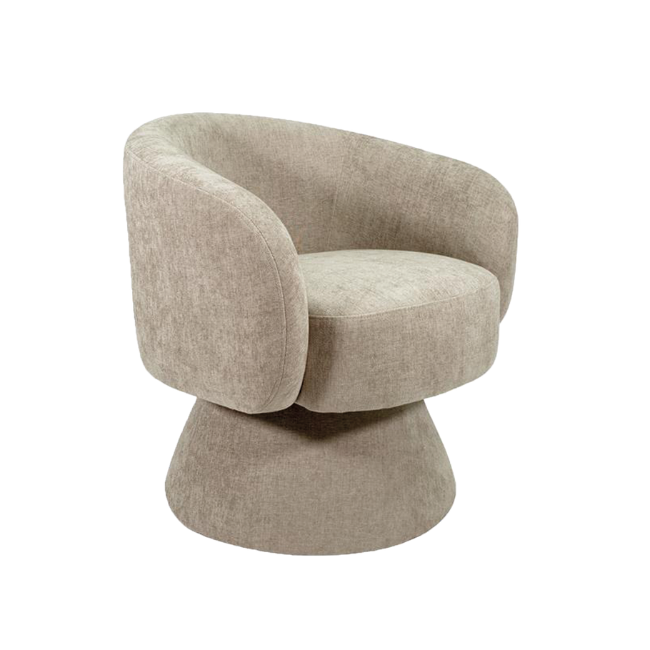 Fauteuil pivotant MANON Taupe