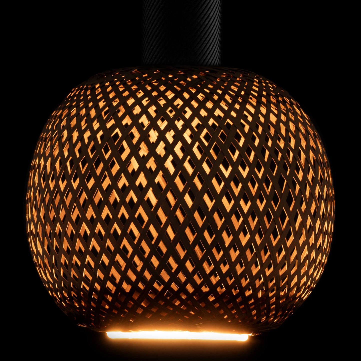 Ampoule BAMBOO ROND Bronze [SEGULA] Ø18xH20cm