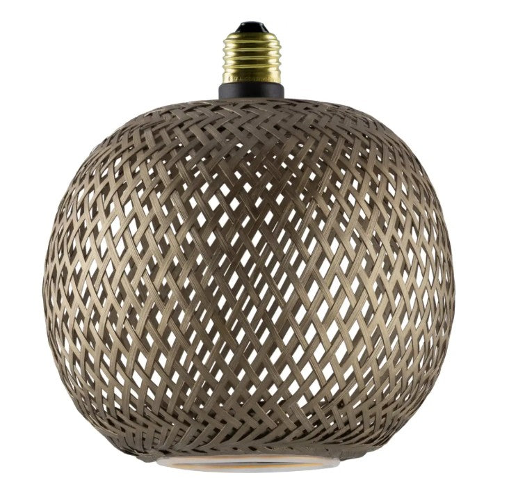 Ampoule BAMBOO ROND Bronze [SEGULA] Ø18xH20cm