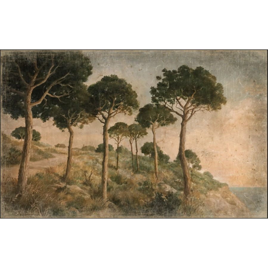 Tenture PINES & SEA [ALFONZ] 200x125 cm