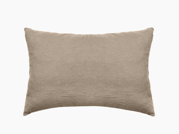 Taie d'oreiller SONATE Camel [VENT DU SUD] 100% lin