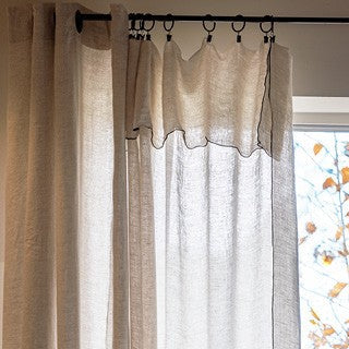 Rideau DAICHI Ficelle [VENT DU SUD] Lin et coton lavé