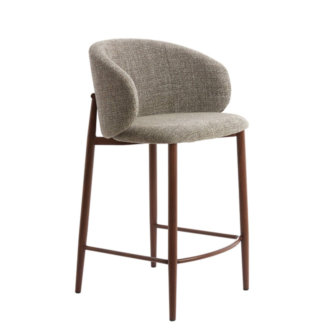 Tabouret de bar ALUKO Brun foncé