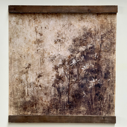 Tenture ABSTRACTIONS N&B A [ALFONZ] 60 x 60 cm
