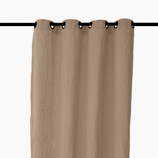 Rideau OPERA Camel [VENT DU SUD] Lin et coton