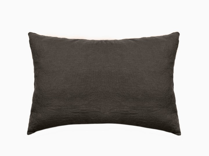 Taie d'oreiller SONATE Café [VENT DU SUD] 100% lin