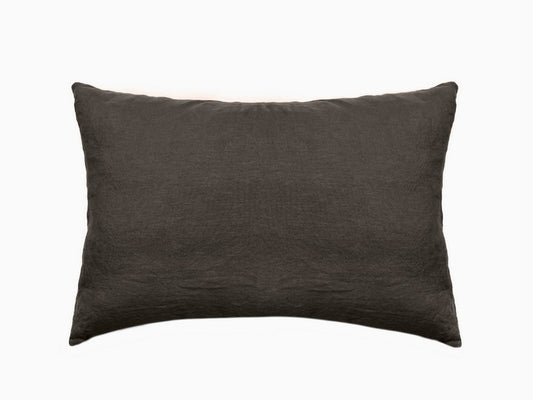 Taie d'oreiller SONATE Café [VENT DU SUD] 100% lin