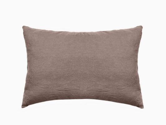 Taie d'oreiller SONATE Tabac [VENT DU SUD] 100% lin