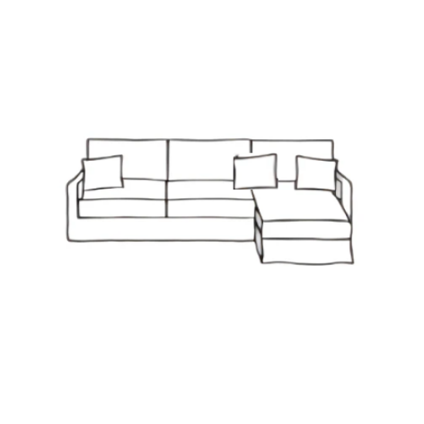 CHARLES | Canapé d'angle 3 places - 280 cm Convertible (Mat. 120 cm)