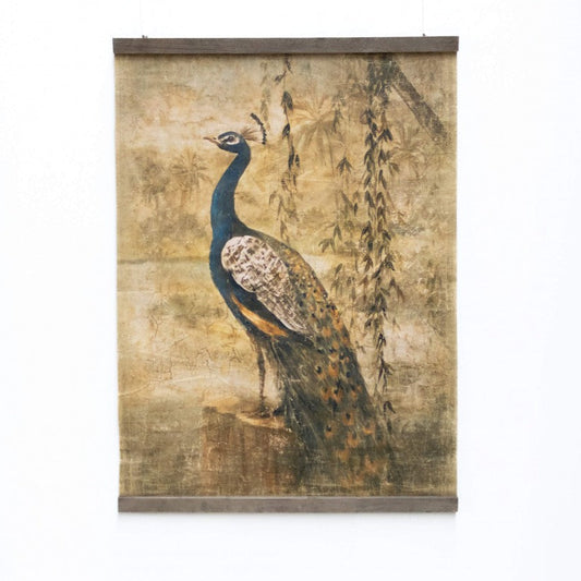 Tenture BLUE PEACOCK [ALFONZ] 90x120 cm