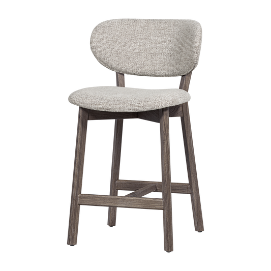 Lot de 2 Tabourets de bar UDAR Brun [WOOOD]