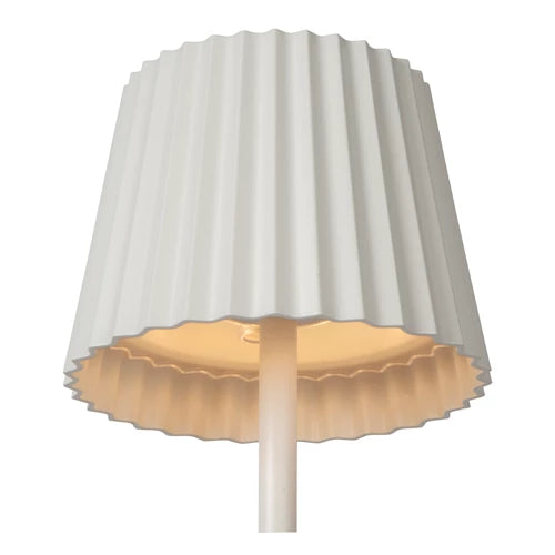 Lampe tactile JUSTINE Blanc [LUCIDE]
