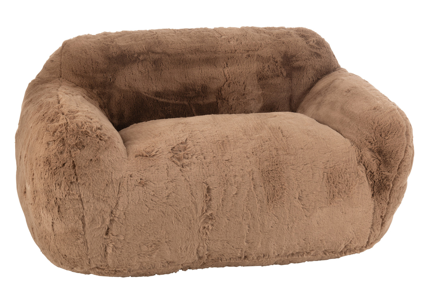 Petit canapé DOUDOU Fausse fourrure Camel