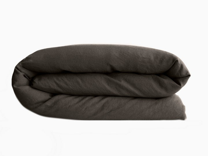 Housse de couette SONATE Café [VENT DU SUD] 100% Lin