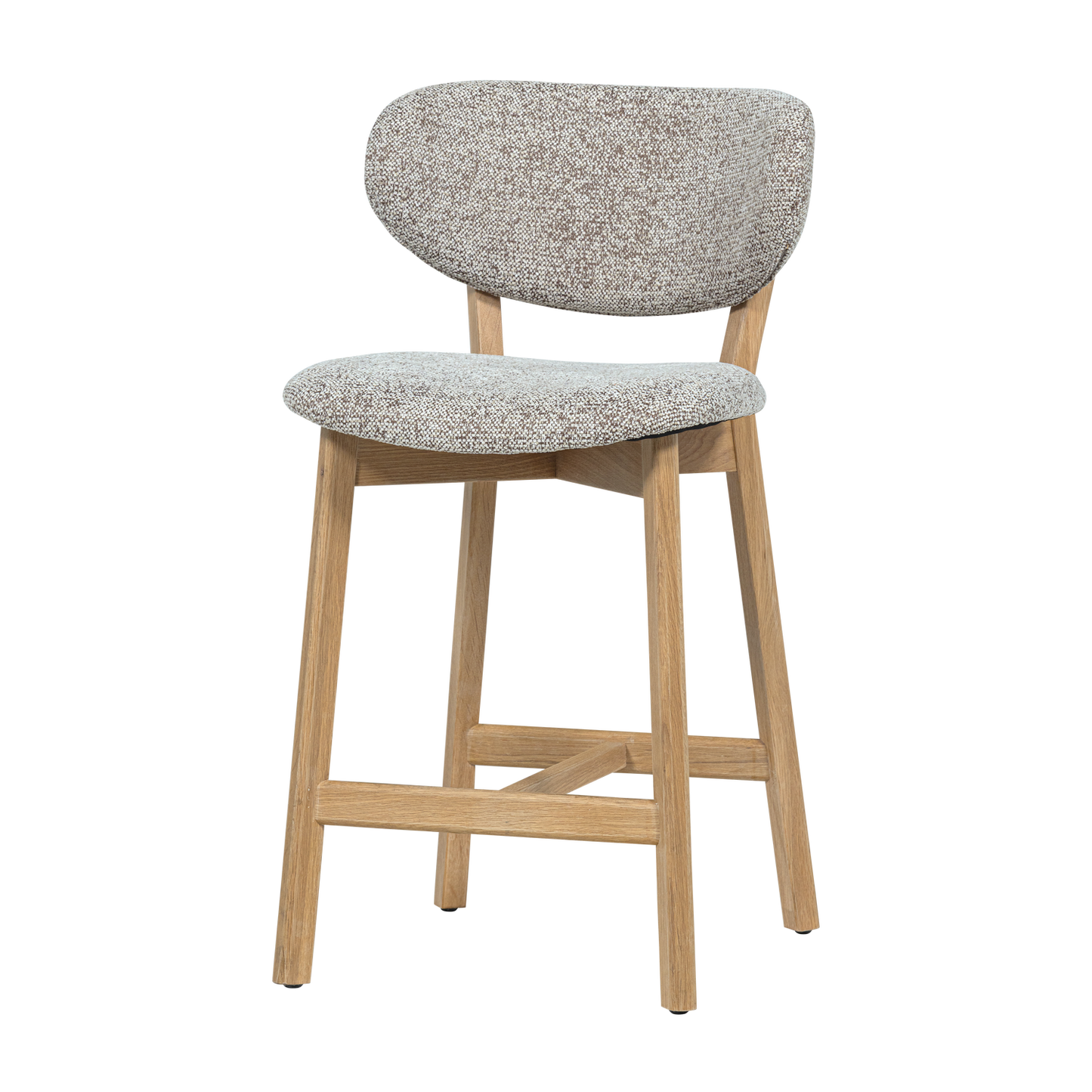 Lot de 2 Tabourets de bar UDAR Naturel [WOOOD]