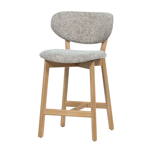Lot de 2 Tabourets de bar UDAR Naturel [WOOOD]