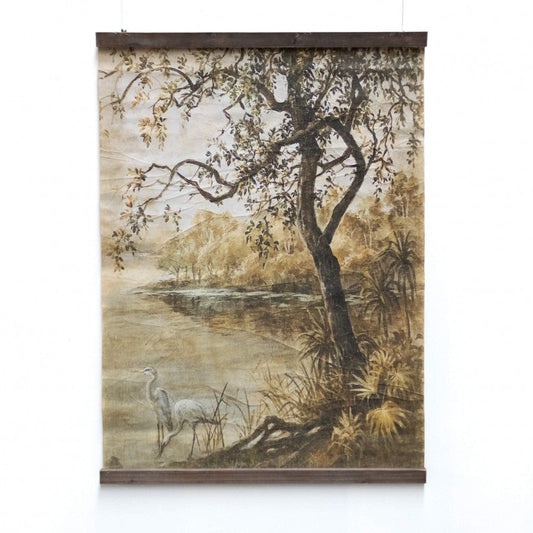 Tenture AIGRETTES AU LEVÉ DU JOUR [ALFONZ] 150x200 cm