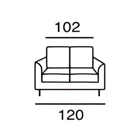 SPENCER | Petit canapé 2 places - 120 cm