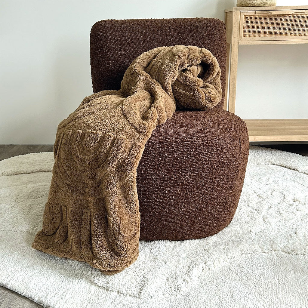 Fauteuil EVE | Bouclé Chocolat