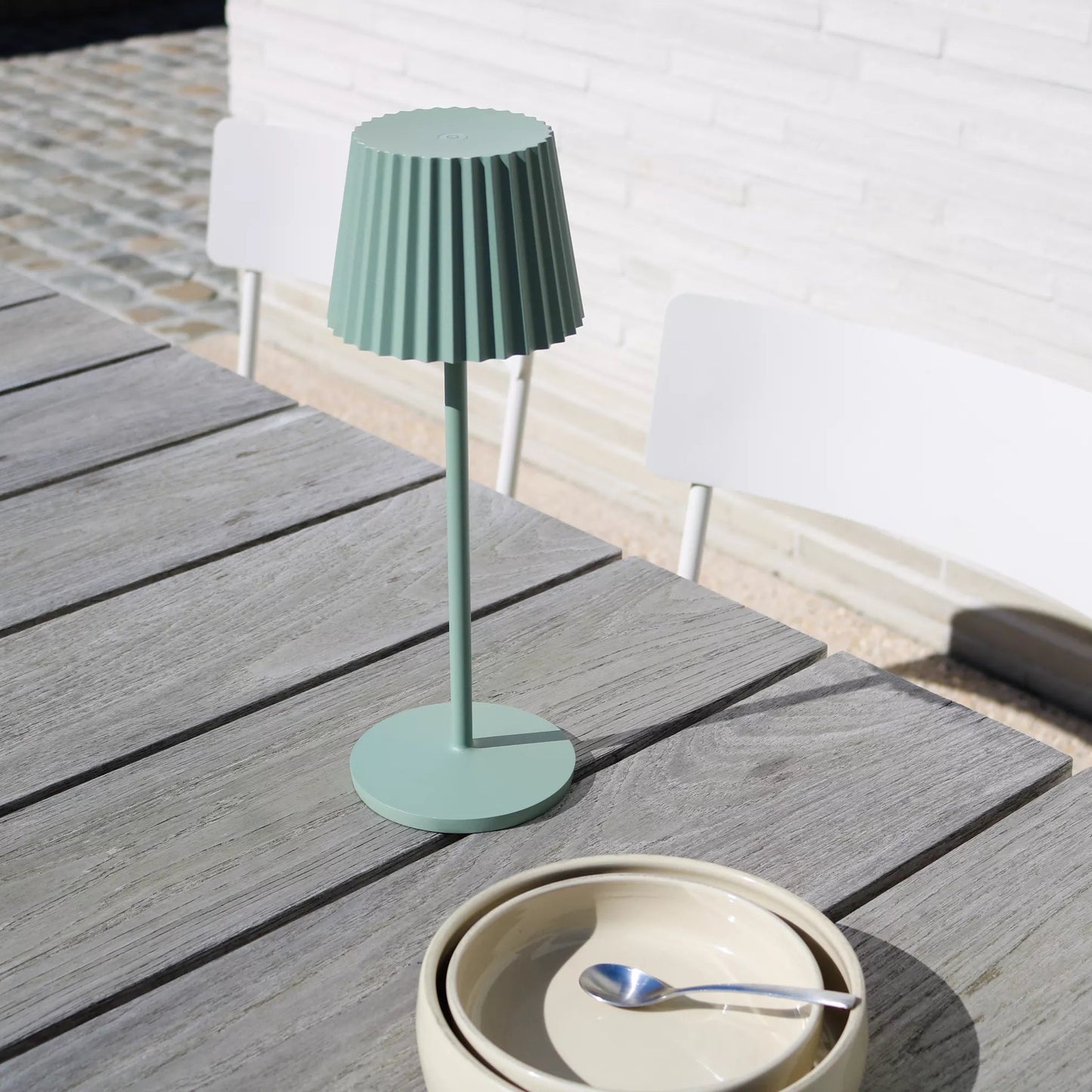 Lampe tactile JUSTINE Vert [LUCIDE]