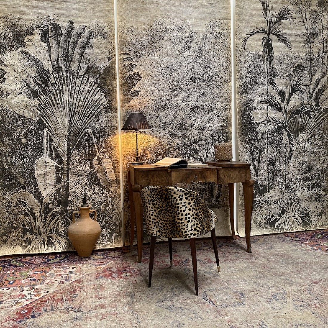 Tenture OASIS N&B [ALFONZ] 330x250 cm