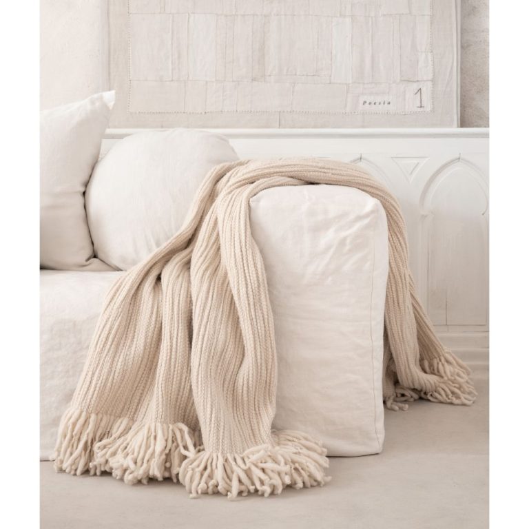 Plaid MURMURE Ecru | BED & PHILOSOPHY