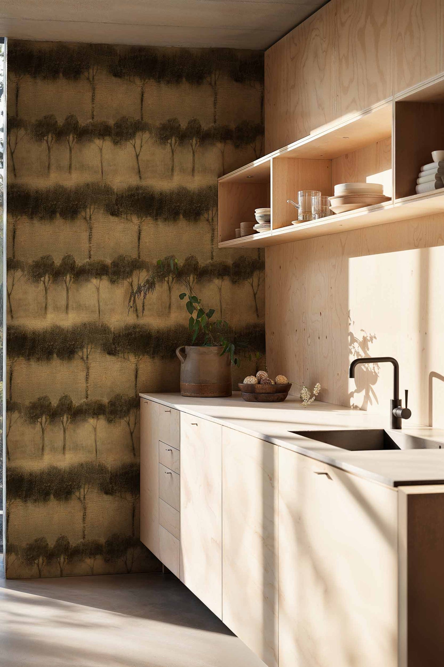 Papier Peint OURIKA TREES PISTACHIO [COORDONNÉ]
