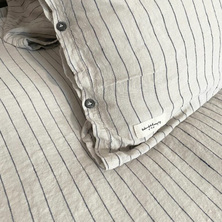 Housse de couette LUNA Indigo | BED & PHILOSOPHY