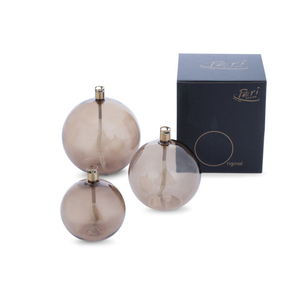 Lampe à huile RONDE CHAMPAGNE [PERILIVING]