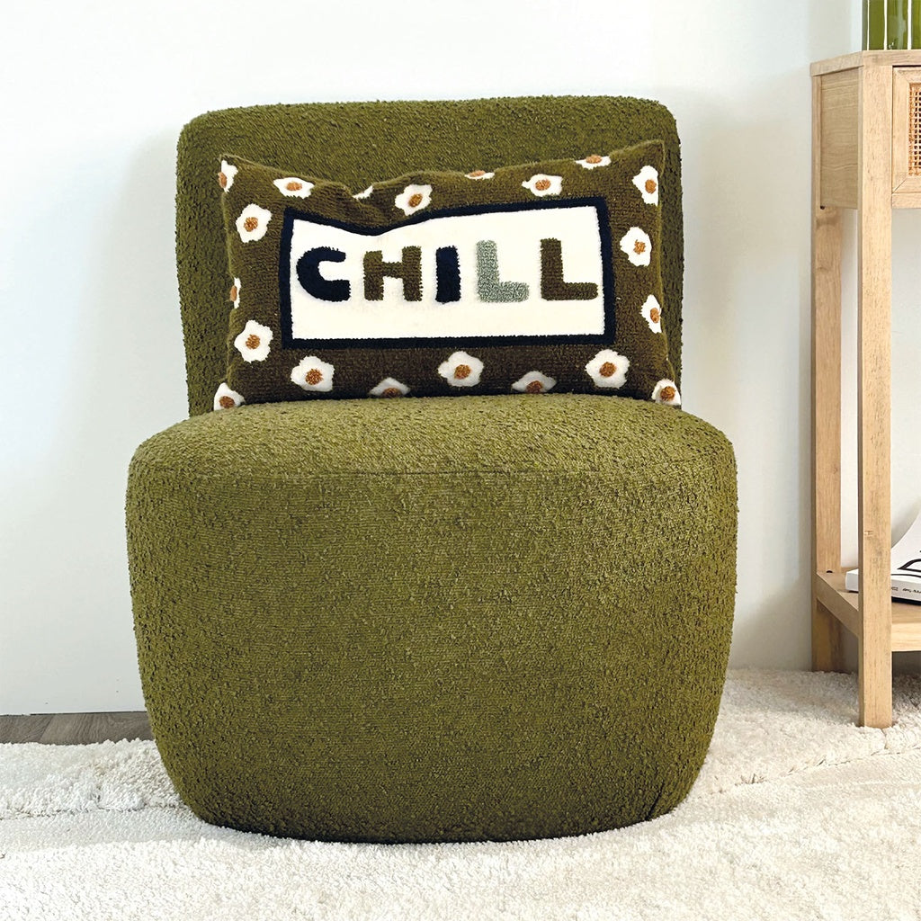 Fauteuil EVE | Bouclé kaki