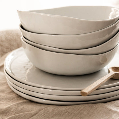 GAMME BIANCA Assiette plate et creuse