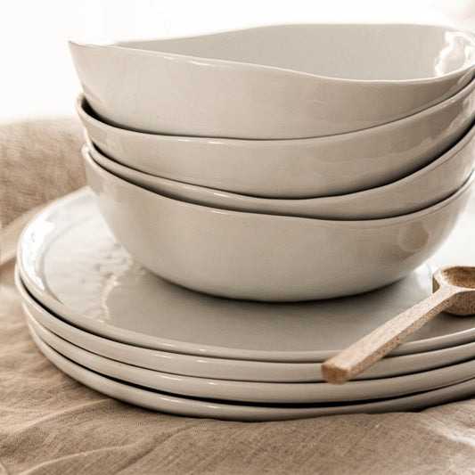 GAMME BIANCA Assiette plate et creuse