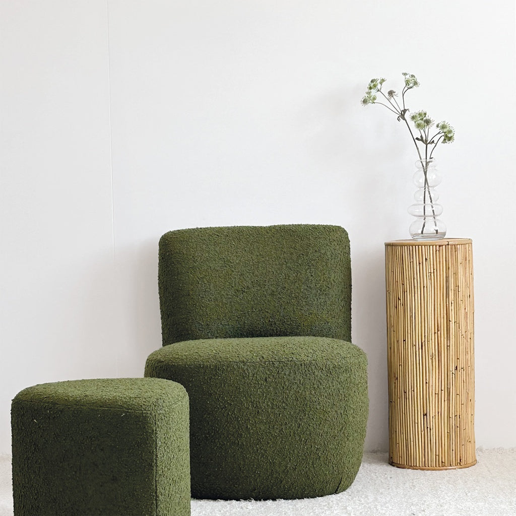 Fauteuil EVE | Bouclé kaki