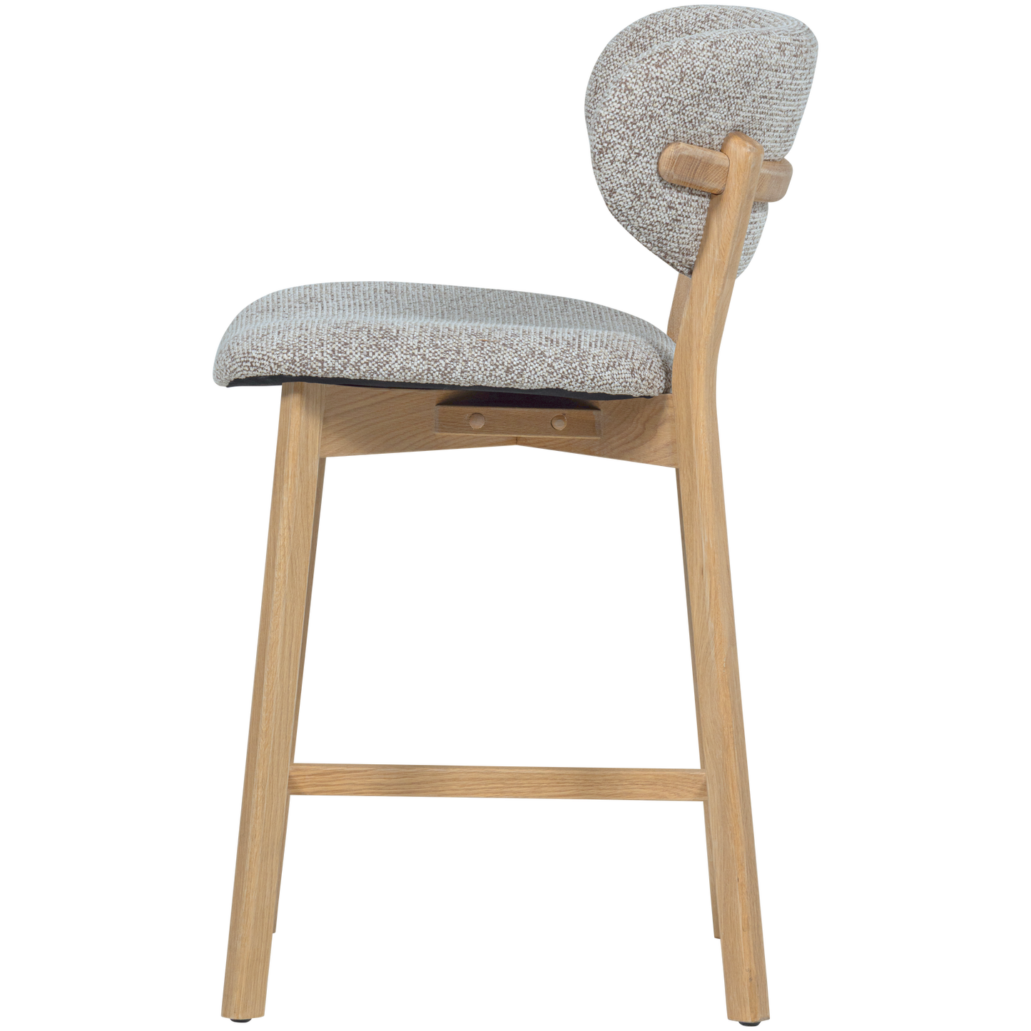 Lot de 2 Tabourets de bar UDAR Naturel [WOOOD]
