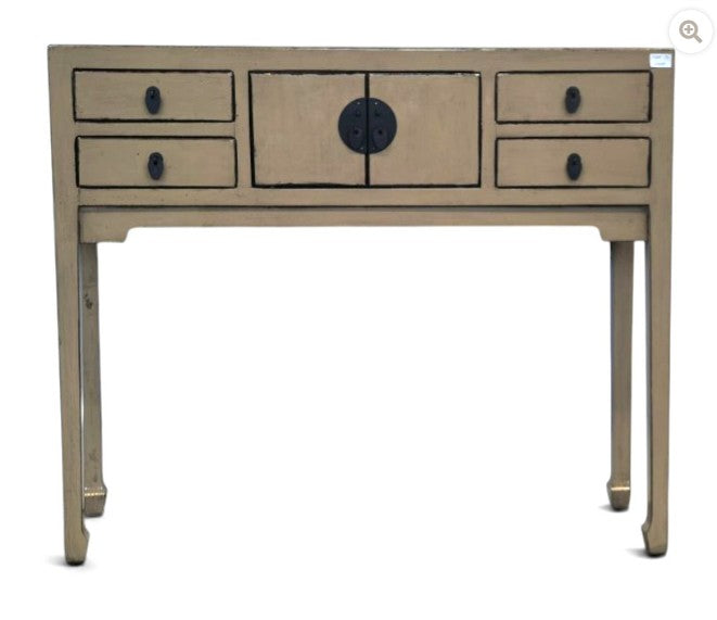 Console en bois Taupe Laqué